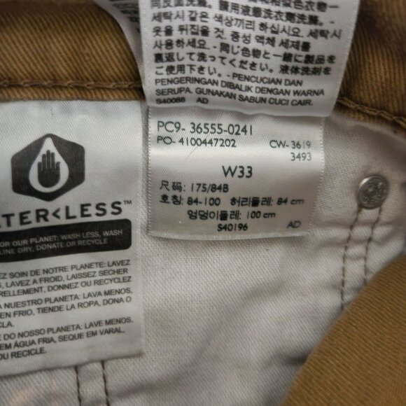 Levis 511 Mens Tan Denim Cutoff Shorts W33 Distressed Style - Picture 6 of 10